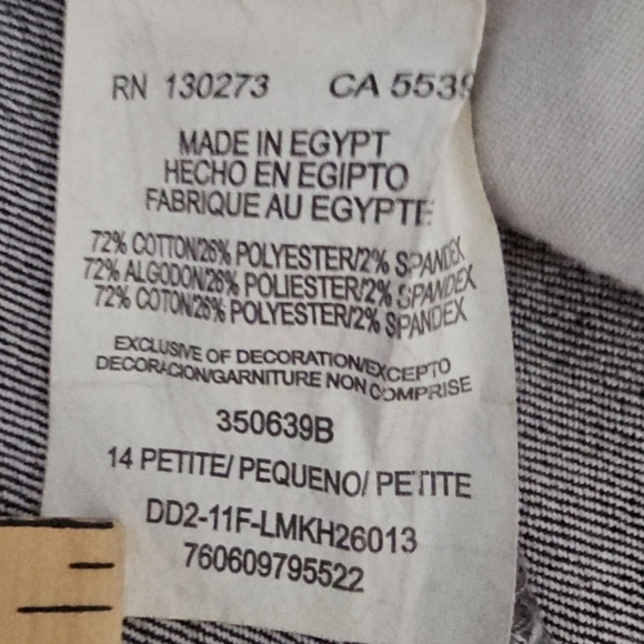 Lee Women's Classic Fit At The Waist Brown Jeans Size 14 Petite EUC - Picture 4 of 10